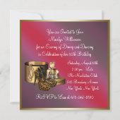 Hoge hiel schoenen Leopard Gold Vrouwen 50ste verj Kaart (Achterkant)