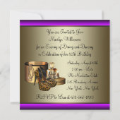 Hoge hiel schoenen Leopard Gold Vrouwen 50ste verj Kaart (Achterkant)