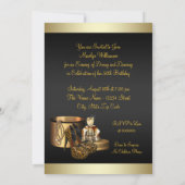 Hoge hiel schoenen Leopard Goud Vrouwen Verjaardag Kaart (Achterkant)