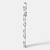 Hoge hoek uitzicht schetsmatig tekening kattenmoti Case-Mate iPhone case (Achterkant / Rechts)