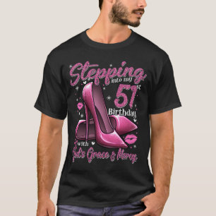 Hoge hoogte die in Mijn 51e verjaardag 51 en F ste T-shirt