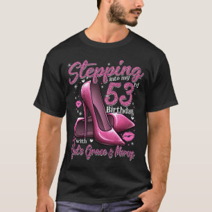 Hoge hoogte die in Mijn 53e verjaardag 53 en F ste T-shirt