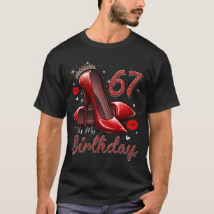 Hoge hoogte die in Mijn 67e verjaardag 67 en F ste T-shirt