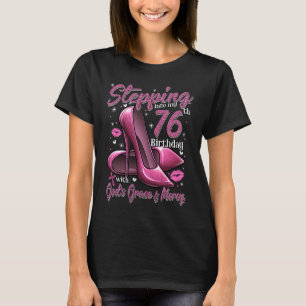Hoge hoogte die in Mijn 76e verjaardag 76 en F ste T-shirt