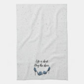 Hoge hoogte en Citaat op Terrazzo Theedoek (Verticaal)