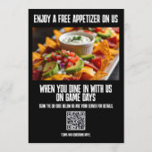 Hoge Impact Restaurant Eet- en Promotiemenu Menu (Achterkant)