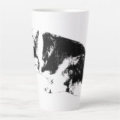 Hoge inkt, zachte stijging latte mok (Voorkant)