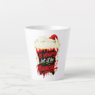 Hoge Kerst Grunge Stijl Cozy Winter Latte Mok