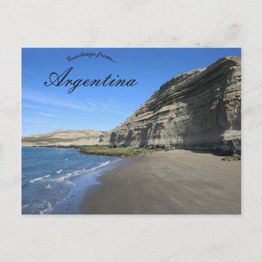Hoge kliffen in Argentinië Briefkaart (Voorkant)
