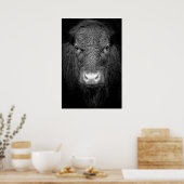 HOGE KOE SLOT-UP - ZWART & WITTE POSTER (Keuken)