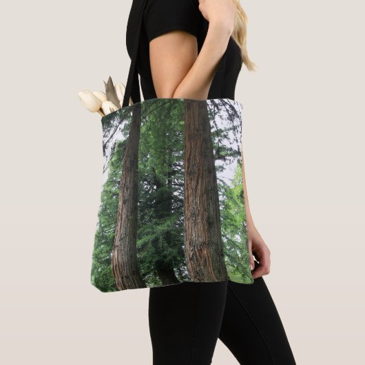 Hoge kustmammoetbomen tote bag (Dichtbij)