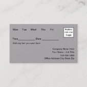 Hoge kwaliteit afspraak visitekaartjes combinatie afsprakenkaartje (Voorkant)