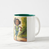 #Hoge kwaliteit Custom Stickers voor Cup Tweekleurige Koffiemok (Voorkant rechts)