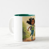 #Hoge kwaliteit Custom Stickers voor Cup Tweekleurige Koffiemok (Voorkant links)