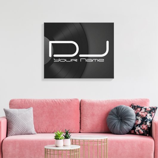 Hoge kwaliteit DJ Canvas Afdruk (Insitu (Woonkamer))