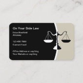 Hoge kwaliteit Glossy Attorney Visitekaartjes (Voorkant)