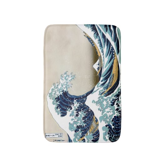 Hoge kwaliteit Grote Golf van Kanagawa door Hokusa Badmat (Voorkant Verticaal)
