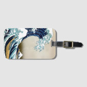 Hoge kwaliteit Grote Golf van Kanagawa door Hokusa Bagagelabel (Voorkant (horizontaal))