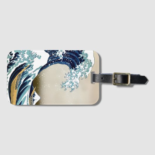 Hoge kwaliteit Grote Golf van Kanagawa door Hokusa Bagagelabel (Voorkant (horizontaal))