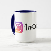 Hoge kwaliteit Instagram Mok (Voorkant links)