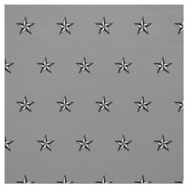 Hoge kwaliteit katoen grijs nautische ster stof