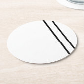 Hoge kwaliteit papieren onderzetters voor elke gel (Gebogen)