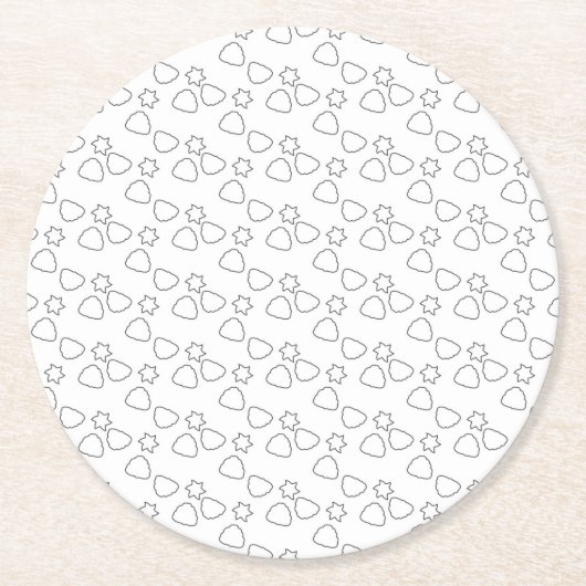 Hoge kwaliteit papieren onderzetters voor elke gel (Voorkant)