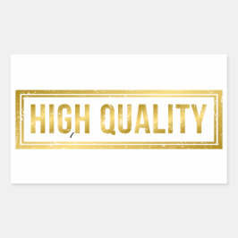 Hoge kwaliteit rechthoekige sticker
