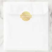 Hoge kwaliteit ronde sticker (Tas)