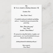 Hoge kwaliteit, verjaardagsuitnodigingen! Informat Informatiekaartje (Achterkant)