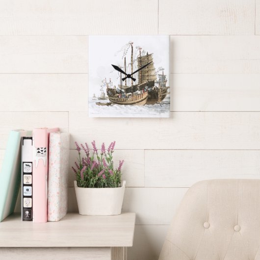 Hoge kwaliteit wandklok (Leeskamer)