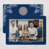 Hoge Kwaliteit Zakelijke Happy Holiday Foto Kaarte Feestdagenkaart (Voorkant / Achterkant)