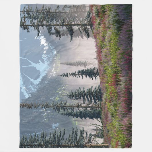 Hoge land (lente) fleece deken (Voorkant)