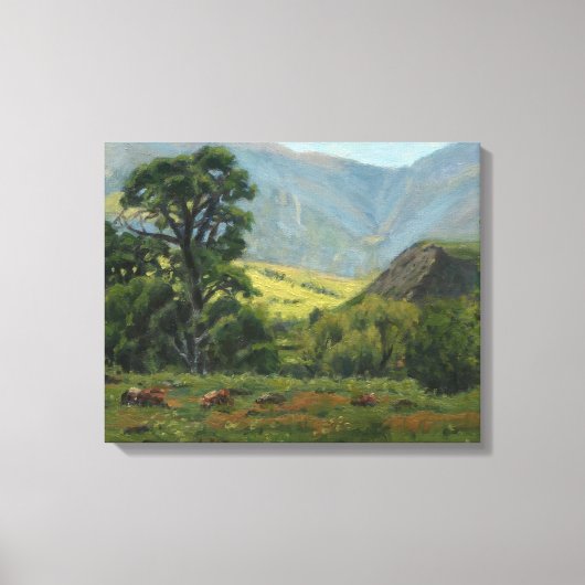 Hoge Landstilte in de Big Horns Canvas Afdruk (Voorkant)