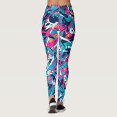 Hoge legging Model is 5'10" en draagt een  (Achterkant)