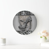 Hoge leopard-afdruklep met luipaard grote klok (Huis)