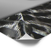 Hoge leopard-afdruklep met luipaard perfect poster (Hoek)