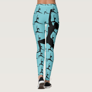 Hoge Lunge - Yoga Pose Silhouette-Leggings Leggings