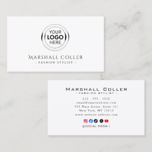 Hoge Luxe Logo Visitekaartjes