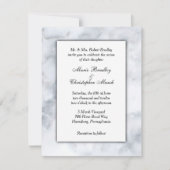 Hoge Marmeren Klasse Trouw Uitnodiging (Voorkant)