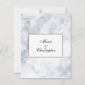 Hoge Marmeren Klasse Trouw Uitnodiging (Achterkant)