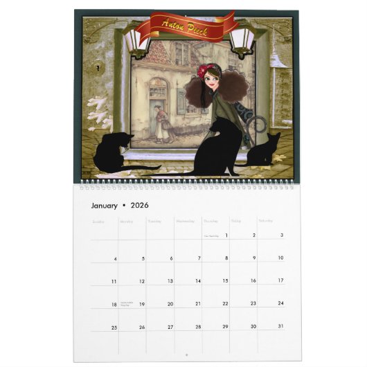 Hoge Mode en anton Pieck Kalender (Jan 2026)