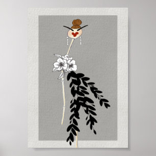 Hoge Mode Illustratie Kunst Poster