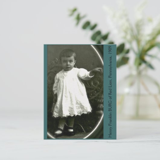 Hoge Mode Toddler van 1909 Briefkaart (Staand voorkant)