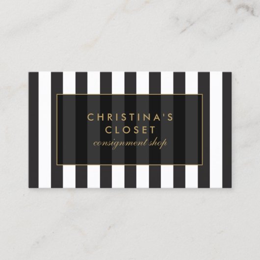 Hoge Mode zending, Boutique Visitekaartje (Voorkant)