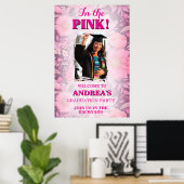 Hoge Moed In De Pink! Heet Roze Afstuderen Poster (Thuiskantoor)