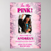 Hoge Moed In De Pink! Heet Roze Afstuderen Poster (Voorkant)