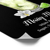 Hoge Mojito • PERSONALISEER deze Handtekeningdrank Poster (Hoek)