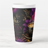 Hoge mok koffie met Kaitlyn (Voorkant)