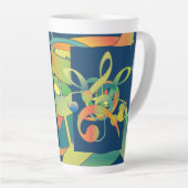 Hoge Mok met grafisch ontwerp van Pat Willard Desi (Rechterhoek)